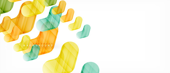 Colorful glossy arrows abstract background