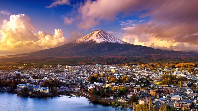 Sunrise at Fuji mountain, Japan