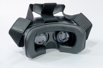 rear view of vr glasses in black