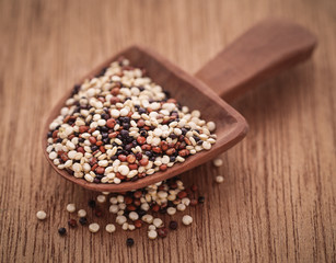 Fresh mixed quinoa