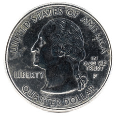 United States Coin. Quarter Dollar 2000 P. Obverse.