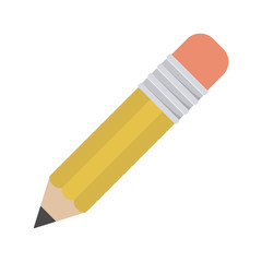 Isolated pencil of school concept design