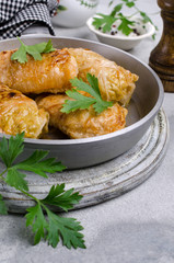 Fried stuffed cabbage