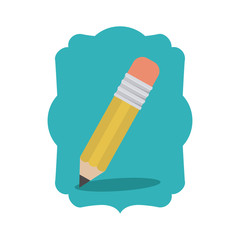 Isolated pencil of school design