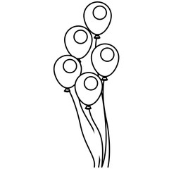 Isolated balloon of celebration design