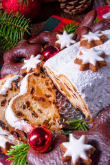 delicious dresdner christ stollen with marzipan and raisins
