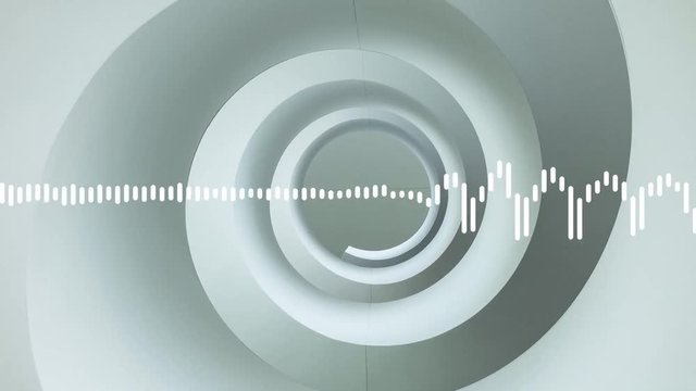 Beautiful waveform, background for audio-books, podcasting and other professional video applications with an audio stream. Multiple forms and compliment colors with dead sound for easy manipulations.