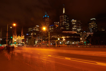 Fototapeta na wymiar Melbourne city