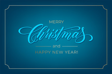 Unique lettering Merry Christmas for your projects