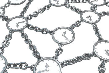 Clock Metal Chain Connections