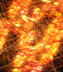 Fire Strings Blaze Abstract