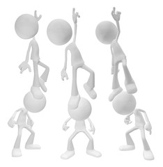 White Figures, Head Stand