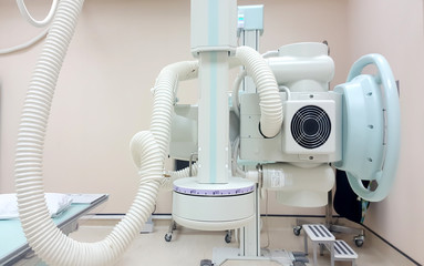 X-ray generator tube / X-ray machine modern medical equipment in the hospital.