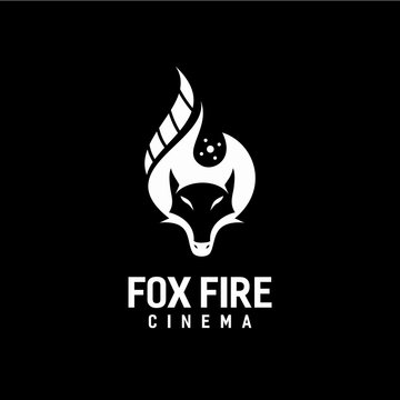 Fox fire and Cinema production Logo Design Concept
