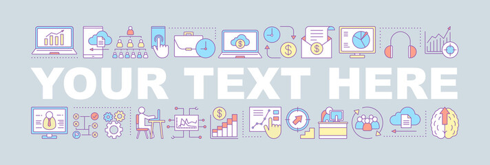 Online training word concepts banner