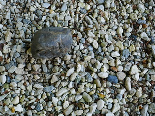 stone garden,pebbles on the beach