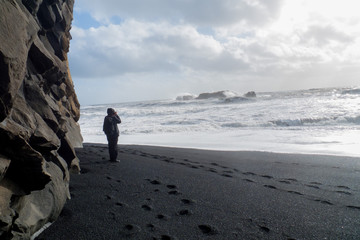 Walking on the beach