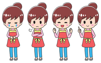 Housewife pose variation