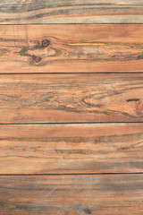 Horizontal wooden planks texture. Brown wooden boards with natural patterns. Wooden element of exterior.
