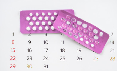 Want children, Gynecology concept, contraceptive pills.