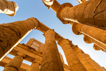 Ancient ruins of Karnak temple in Luxor. Egypt