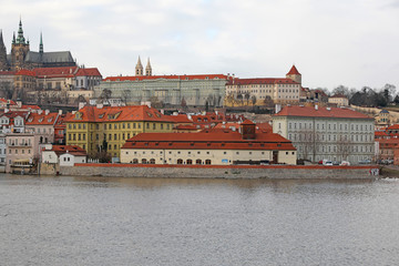 Naklejka premium view of castle in prague