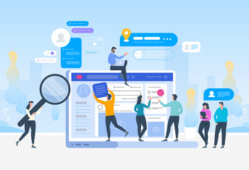 Job search. Recruitment. Head Hunting in social network