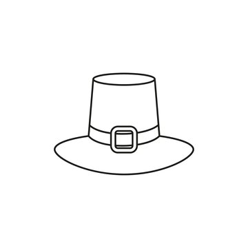 Hat icon of thanksgiving of the day