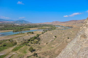 Outside view from Uplistsikhe cave town, Shida Kartli, Gori, Georgia