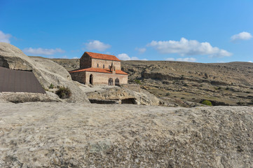 9th - 10th century basilica in Uplistsikhe cave town, Shida Kartli, Gori, Georgia