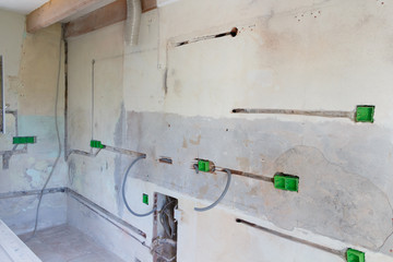 Travaux d’installation d'une cuisine 