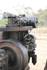 Fototapeta na wymiar old engine gear machine