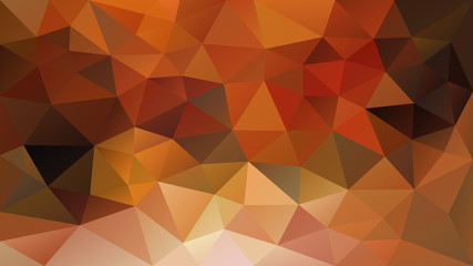 vector abstract irregular polygonal background - triangle low poly pattern - fall autumn color yellow, orange, ochre, rusty red, khaki and brown