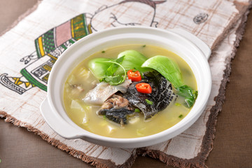 Turtle soup made with rice