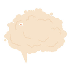 Sheep bubble speech. Place for text. Vector