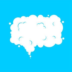 Cloud bubble speech. Place for text. Vector