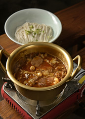 Stewed beef and noodles
