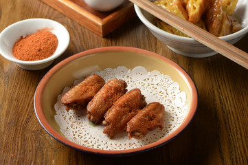 Cumin and Fried chicken wings