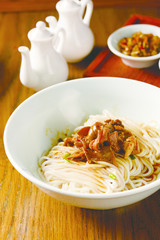 Dried mixed beef noodle