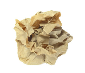 Obraz premium paper bag on white background.