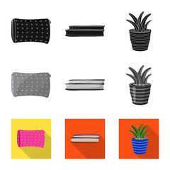 Vector illustration of dreams and night icon. Collection of dreams and bedroom vector icon for stock.