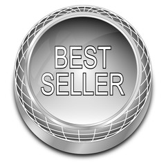 Bestseller button - 3D illustration