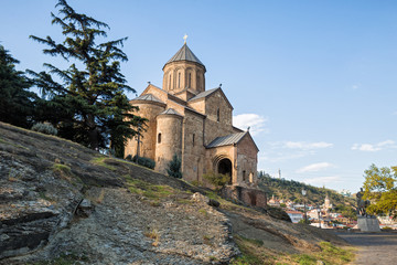 Fototapeta na wymiar Metekhi Church, Tbilisi
