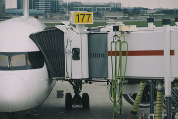 plane in an airport