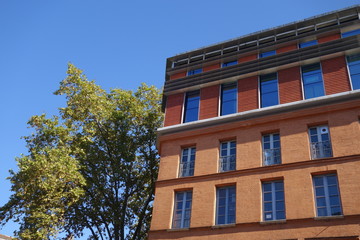 immeuble et verdure