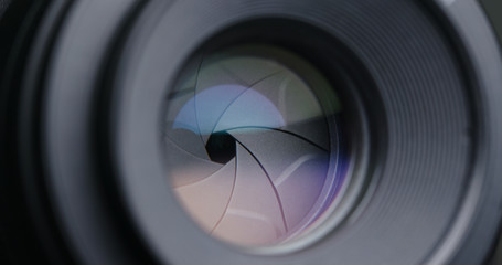 Changing Camera lens aperture