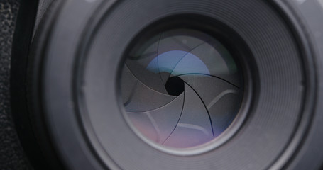 Taking photo by adjusting aperture