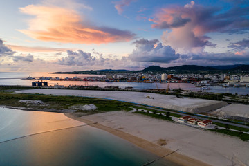 Ishigaki island in Japan under sunset