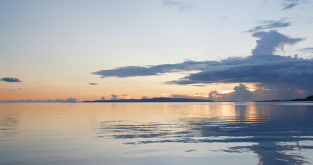 Obraz na płótnie Canvas Seascape and sunset