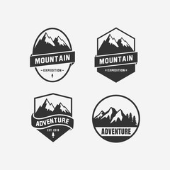 adventure logo design. mountain logo design icon